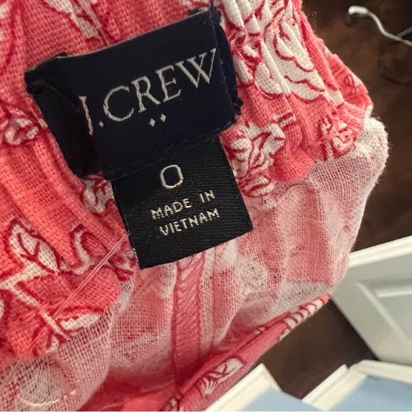 3/$30 🍂 J.Crew Linen Blend Shorts Floral Coral - Picture 7 of 7